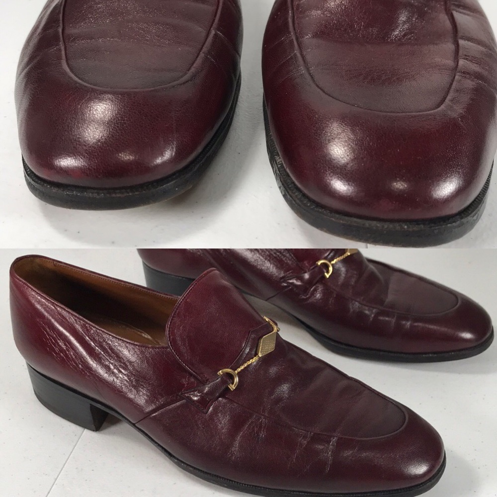 COPY - Bally men’s wine leather loafers size 8-1/… - Picture 5 of 8